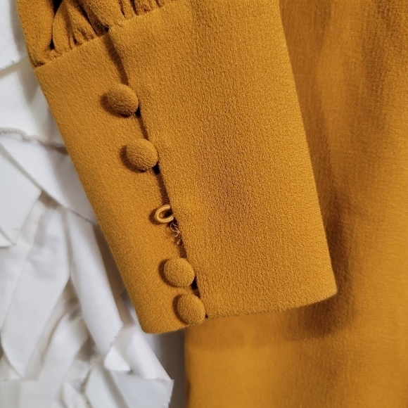 Dress the Population Norah Dress in Honey Small Long Sleeve Plunge Bodycon - Picture 4 of 12